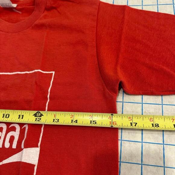 Vintage Coca-Cola T-Shirt Rare Double Sided Thailand Stedman Sport-T Medium - Picture 13 of 15